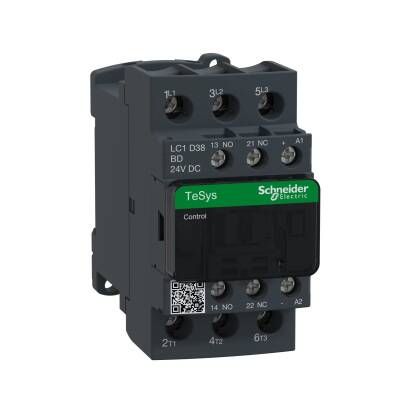 SCHNEIDER LC1D38BD TeSys D 3P 38A 24VDC KONTAKTÖR - 1