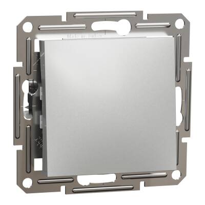 SCHNEIDER EPH0400161 ASFORA VAVİEN ÇERÇEVESİZ ALÜMİNYUM VAVİEN ANAHTAR PRİZ - 1
