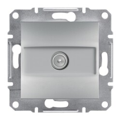 SCHNEIDER EPH3200161 ASFORA ALÜMİNYUM 1 dB SONLU ÇERÇEVESİZ TV PRİZİ - SCHNEIDER