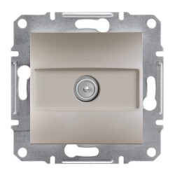 SCHNEIDER EPH3270121 ASFORA BRONZ 1 dB SONLU ÇERÇEVESİZ TV PRİZİ - SCHNEIDER