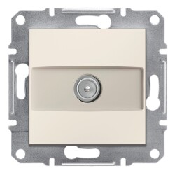 SCHNEIDER EPH3270123 ASFORA KREM 1 dB SONLU ÇERÇEVESİZ TV PRİZİ - SCHNEIDER