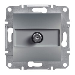 SCHENIDER EPH3700162 ASFORA ÇELİK SAT 1 dB SONLU SAT PRİZİ - SCHNEIDER