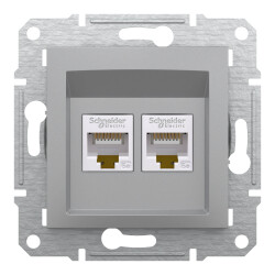SCHNEIDER EPH4400161 EPH4400161 2*RJ45 CAT5e-UTP ALÜMİNYUM - SCHNEIDER