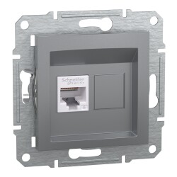 SCHNEIDER EPH4700162 ASFORA TEKLİ ÇELİK ÇERÇEVESİZ RJ45 CAT6 UTP DATA - SCHNEIDER