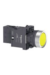 SCHNEIDER XA2EW35M1 XA2EW35M1 1NA SARI 230 VAC/DC IŞIKLI YAYLI BUTON - SCHNEIDER