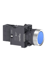 SCHNEIDER XA2EW36B1 XA2EW36B1 1NA MAVİ 24 VAC/DC IŞIKLI YAYLI BUTON - SCHNEIDER